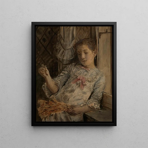 The artist's daughter - Xavier Mellery — framed artwork on a wall
