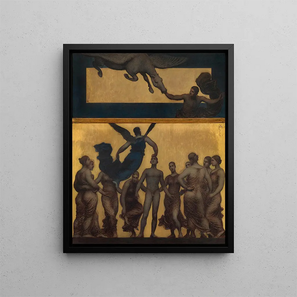 L'inspiration - Xavier Mellery — framed artwork on a wall