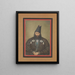 Portrait of a Statesman - Yahya Ghaffari — framed artwork on a wall