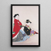 Ladies of the Warrior Class - Yamaguchi Soken — framed artwork on a wall
