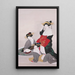 Women of the Demi-Monde - Yamaguchi Soken — framed artwork on a wall