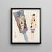 Japanese Folk Toys Painting Kydo Gangu SH Haru Pl05 - Yamashita Hakuba — framed artwork on a wall