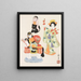 Toys folkloriques japonais Kydo gangu sh haru Pl12 - Yamashita Hakuba — framed artwork on a wall
