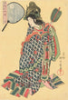 La courtisane Hanatsuru du bordel Higashigiya en princesse dragon Otohime - Yanagawa Shigenobu — artwork view