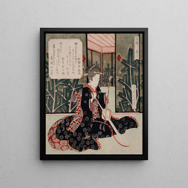 Coca-Cola Painting - Yashima Gakutei — framed artwork on a wall