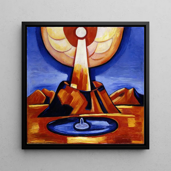 Yliaster Paracelse - Marsden Hartley — framed artwork on a wall