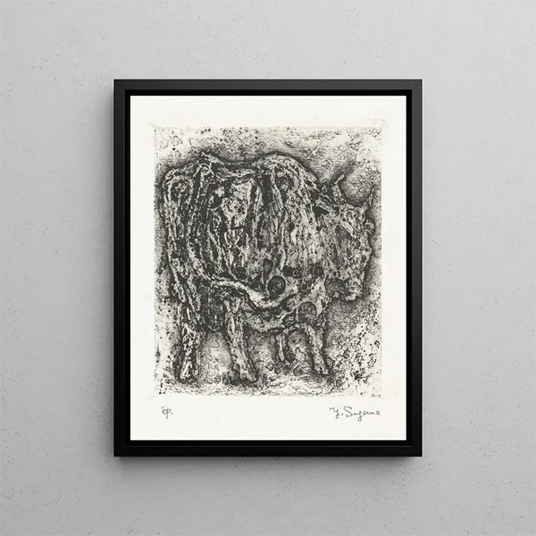 Sentiers - Yo Sugano — framed artwork on a wall