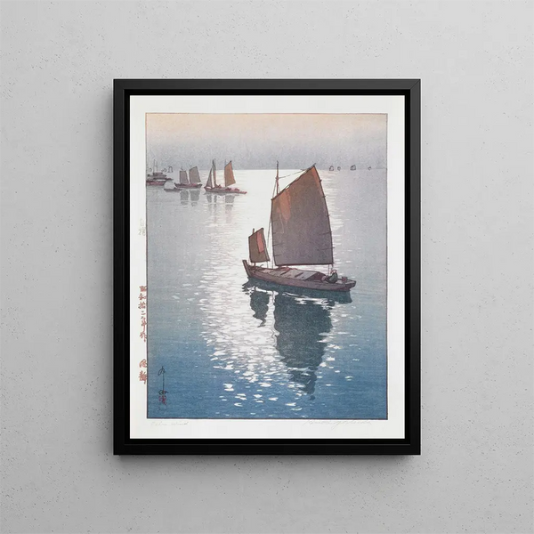 Calm Wind Painting - Yoshida Hiroshi — framed artwork on a wall