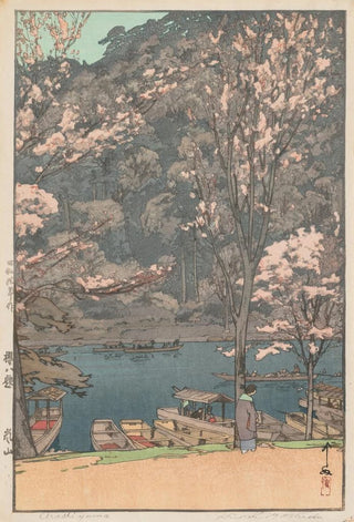 Yoshida Hiroshi - Eight Scenes of Cherry Blossom Arashiyama.webp