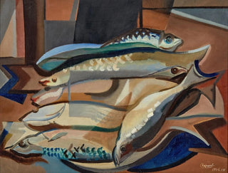 Still life with fish - Youla Chapoval — artwork view