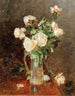a bouquet of roses in a glass ewer - Yuliy Yulevich Klever the Younger — artwork view