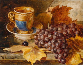 Nature morte avec des raisins - Yuliy Yulevich Klever le Jeune — artwork view