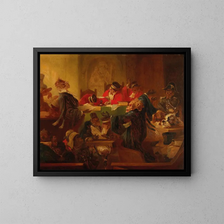 In the courtroom - Zacharias Notermann — framed artwork on a wall