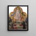 L'Assumption of the Virgin with Saints Jerome and Francis - Zanobi Strozzi — framed artwork on a wall
