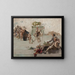 Allegory of the Hunt - Zdzisław Jasiński — framed artwork on a wall
