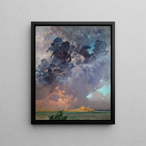 Tempête - Zdzisław Jasiński — framed artwork on a wall