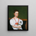 Girl sitting - Zedekiah Belknap — framed artwork on a wall
