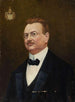 Portrait painting of Jan Nepomucen Chekowski with Wczele coat of arms - Zenobiusz Leopold Cerkiewicz — artwork view