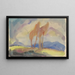 Autumn Birches in a Sunny Meadow - Zolo Palugyay — framed artwork on a wall