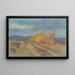 Autumn motif painting - Zolo Palugyay — framed artwork on a wall