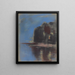Lac Bleu sous Black Rock - Zolo Palugyay — framed artwork on a wall