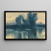 Mood Blue on a Lake - Zolo Palugyay — framed artwork on a wall