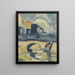 Pont dans la périphérie - Zolo Palugyay — framed artwork on a wall