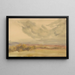 Clouds over a Plain - Zolo Palugyay — framed artwork on a wall