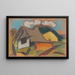 Cottages in the Mountains - Zolo Palugyay — framed artwork on a wall