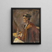 Drinking spirits - Zolo Palugyay — framed artwork on a wall