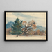 Edge of the Forest in Autumn - Zolo Palugyay — framed artwork on a wall