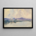 Brouillard sur un étang à poissons - Zolo Palugyay — framed artwork on a wall