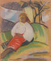 Girl in Red Skirt - Zolo Palugyay — artwork view