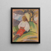 Girl in Red Skirt - Zolo Palugyay — framed artwork on a wall