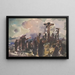 Golgotha Painting - Zolo Palugyay — framed artwork on a wall