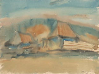 Hamlet dans la brume du matin - Zolo Palugyay — artwork view
