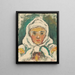 The village chief's daughter - Zolo Palugyay — framed artwork on a wall