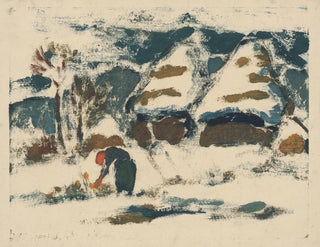 Mountain landscape painting with a view - Zolo Palugyay — artwork view