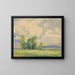 Landscape with Flowers Nirvana - Zolo Palugyay — framed artwork on a wall