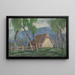 Landscape with Birches - Zolo Palugyay — framed artwork on a wall