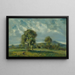 Landscape of Liptov with Trees - Zolo Palugyay — framed artwork on a wall