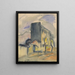 House Blue Solitary - Zolo Palugyay — framed artwork on a wall