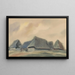 Maisons bleues - Zolo Palugyay — framed artwork on a wall
