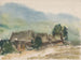 motif with village cottages - Zolo Palugyay — artwork view