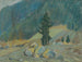 Mountain Stream Painting between Rocks - Zolo Palugyay — artwork view