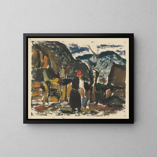 Sur l'eau - Zolo Palugyay — framed artwork on a wall