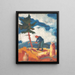Potato harvester - Zolo Palugyay — framed artwork on a wall