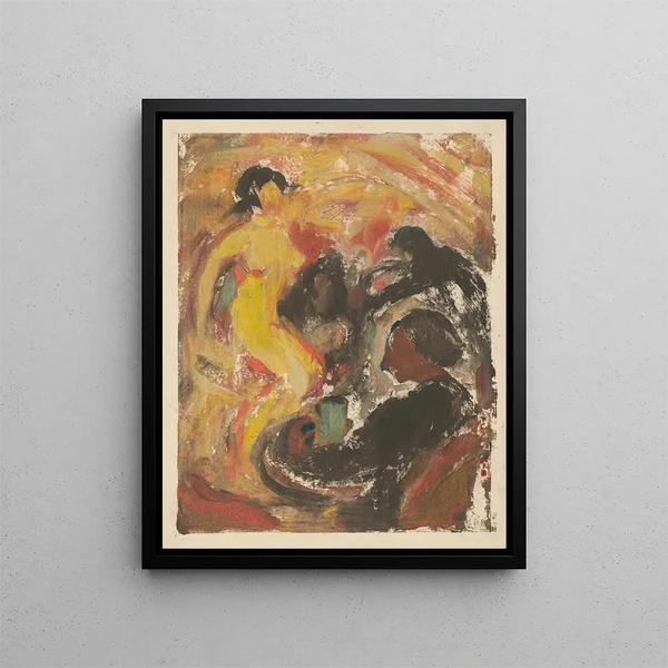 À table - Zolo Palugyay — framed artwork on a wall