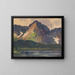 Hillsides above the river - Zolo Palugyay — framed artwork on a wall