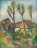 Sketch of a landscape with poplars - Zolo Palugyay — artwork view